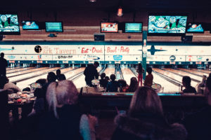 people bowling at Park Tavern