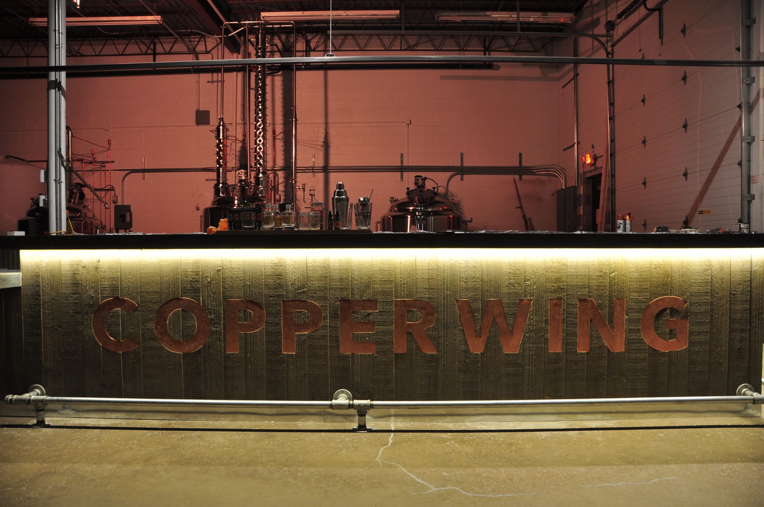 empty bar with the word Copperwing across it
