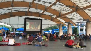 family movie night at The Roc