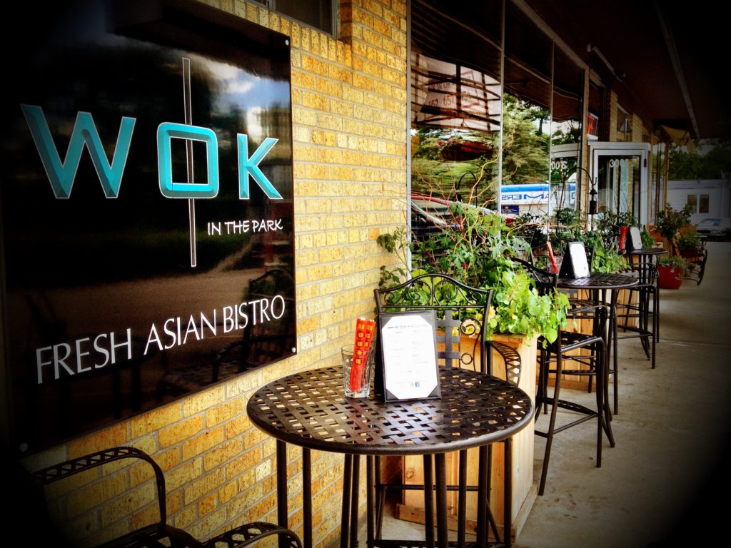 patio at Wok in the Park