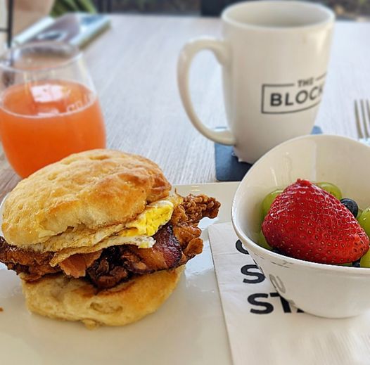 This Chic is Hot Biscuit Sandwich