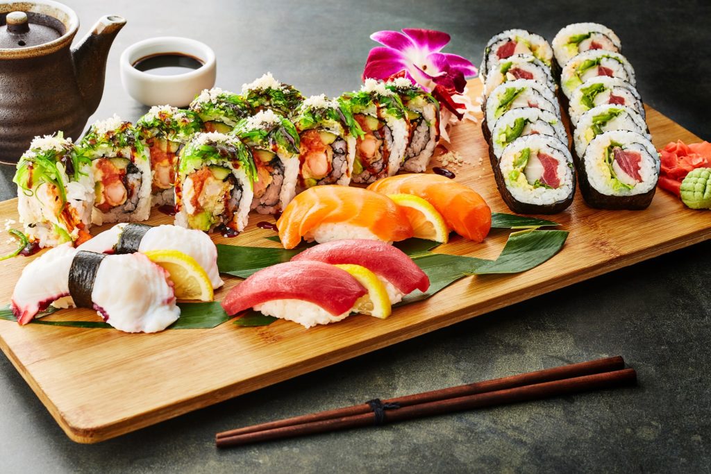 gourmet sushi platter