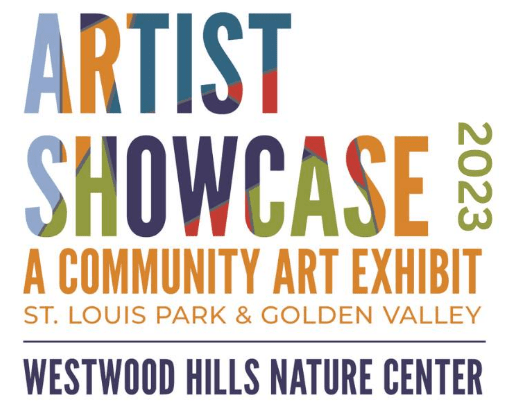 Logo for the Artist Showcase community art exhibit being held at Westwood Hills Nature Center