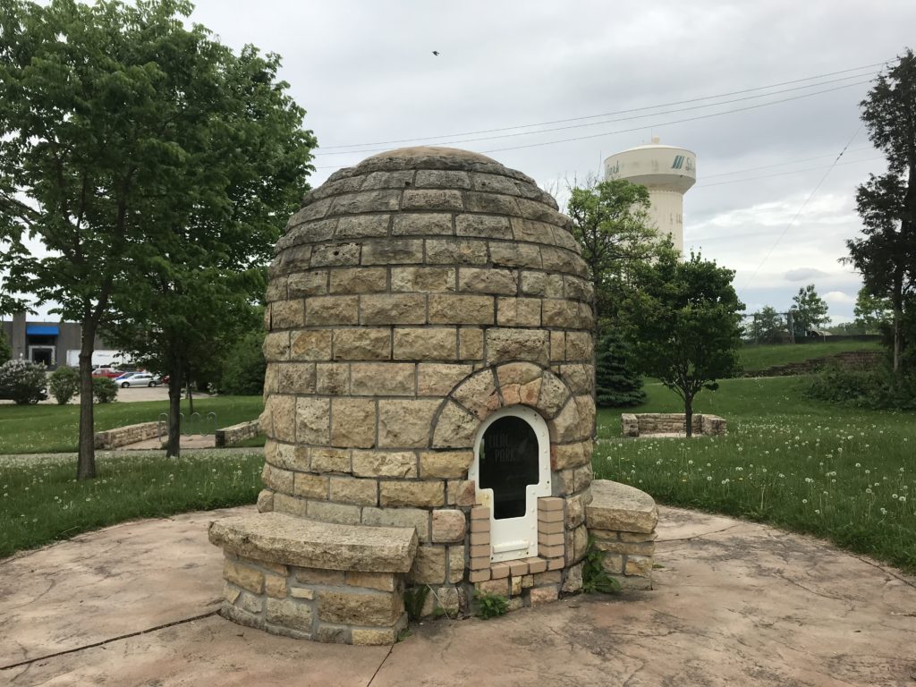 the beehive fireplace in Lilac Park